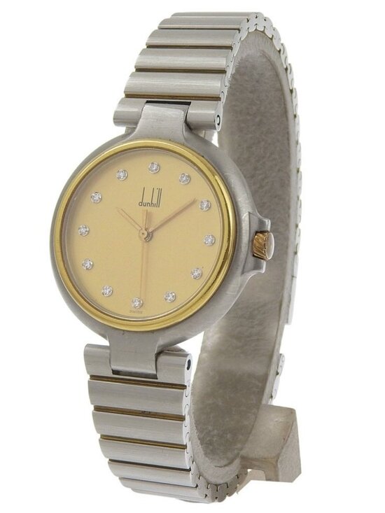 Dunhill 12P Watches IvoryDial Stainless Steel Quartz Analog display unisex